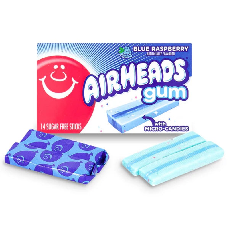 Blue Raspberry Guma Airheads gum - Blue Raspberry - Chocolate Crafted with Rich Cocoa ...